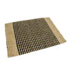 Black Cotton & Twisted Water Hyacinth Placemat