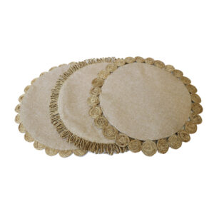 Hessian Round Placemat