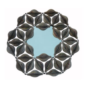 Hexagonal Newspaper Mirror