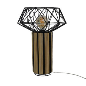 Hexa Bamboo Table Lamp