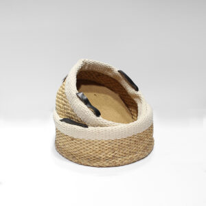 Single braided Round Basket-05