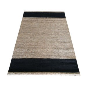 Black Jute and Twisted WH Rug-TRG