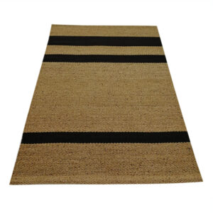 Twisted Rug with Black Jute-07A