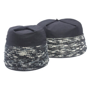 Pouf Ikat Fabric
