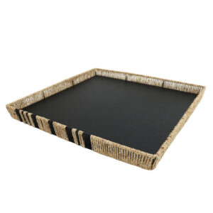 Melánge Water Hyacinth and Cotton Square Tray (081SQ)