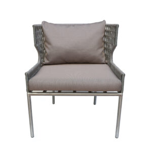 CROSS WING Lounge Chair - Paracord (PP) Rope - Rusty