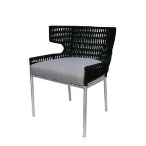 CROSS WING Dining Chair - Paracord (PP) Rope - Rusty