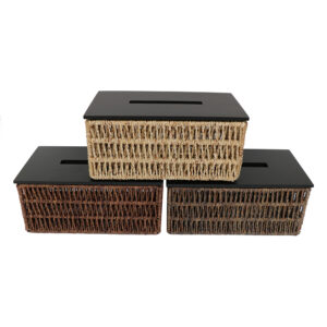 CROSS Twisted Water Hyacinth Tissue box