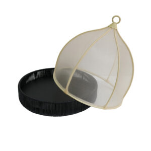 Set Twisted Cotton Tray&Food Cover (TTY-CT13RD)